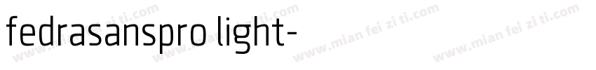 fedrasanspro light字体转换